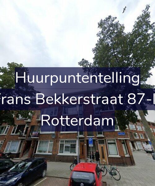 Foto gevel Huurpuntentelling voor Frans Bekkerstraat 87-B, Rotterdam