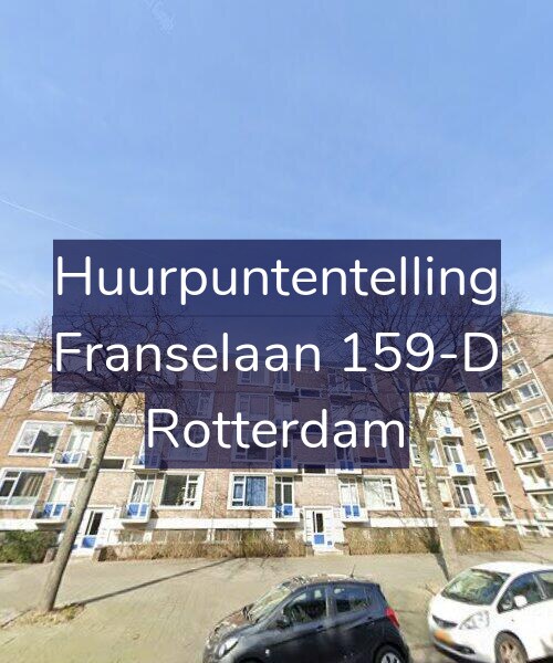 Foto gevel Huurpuntentelling voor Franselaan 159-D, Rotterdam