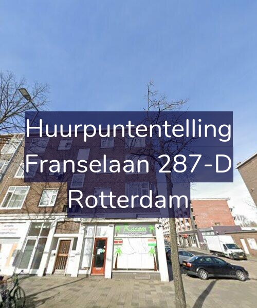 Foto gevel Huurpuntentelling voor Franselaan 287-D, Rotterdam