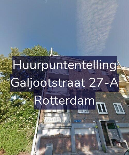 Foto gevel Huurpuntentelling voor Galjootstraat 27-A, Rotterdam