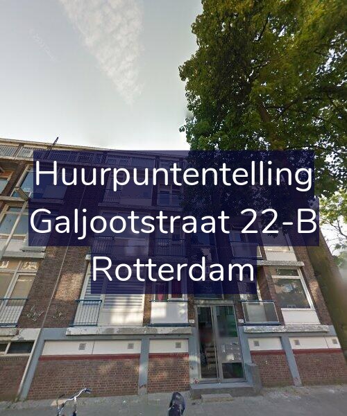 Foto gevel Huurpuntentelling voor Galjootstraat 22-B, Rotterdam