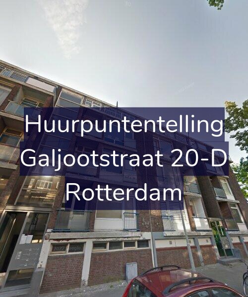 Foto gevel Huurpuntentelling voor Galjootstraat 20-D, Rotterdam