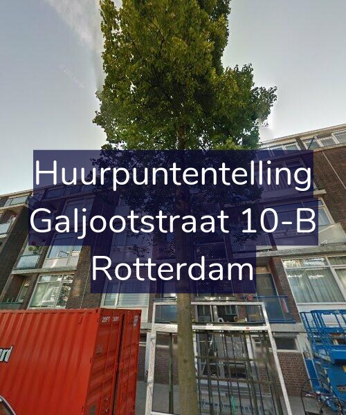 Foto gevel Huurpuntentelling voor Galjootstraat 10-B, Rotterdam