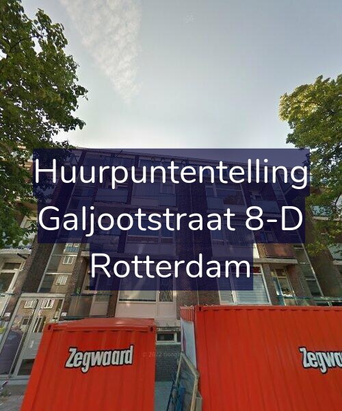 Foto gevel Huurpuntentelling voor Galjootstraat 8-D, Rotterdam
