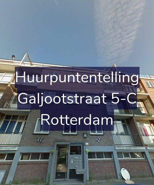 Foto gevel Huurpuntentelling voor Galjootstraat 5-C, Rotterdam