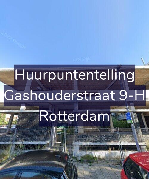 Foto gevel Huurpuntentelling voor Gashouderstraat 9-H, Rotterdam
