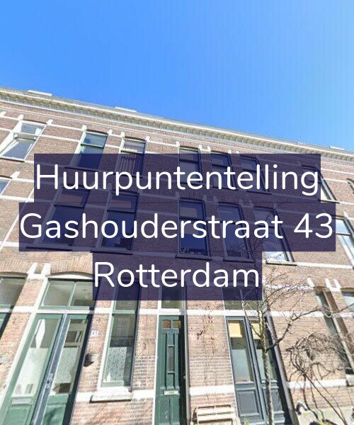 Foto gevel Huurpuntentelling voor Gashouderstraat 43, Rotterdam