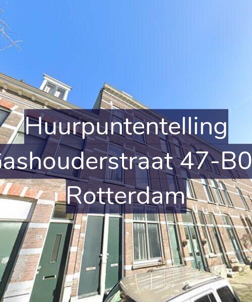 Foto gevel Huurpuntentelling voor Gashouderstraat 47-B01, Rotterdam
