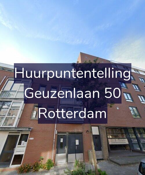Foto gevel Huurpuntentelling voor Geuzenlaan 50, Rotterdam