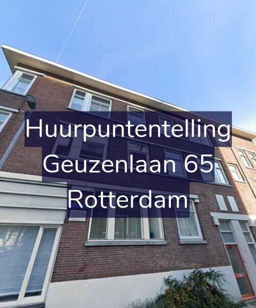 Foto gevel Huurpuntentelling voor Geuzenlaan 65, Rotterdam