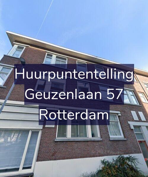 Foto gevel Huurpuntentelling voor Geuzenlaan 57, Rotterdam