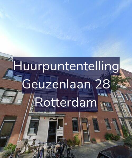 Foto gevel Huurpuntentelling voor Geuzenlaan 28, Rotterdam