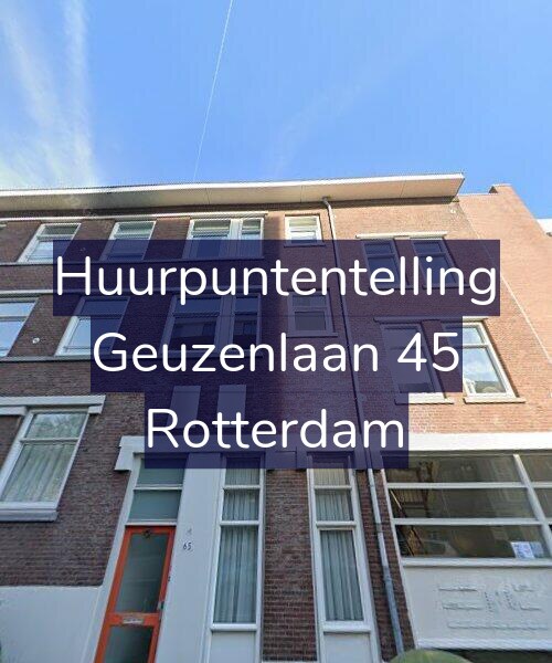 Foto gevel Huurpuntentelling voor Geuzenlaan 45, Rotterdam