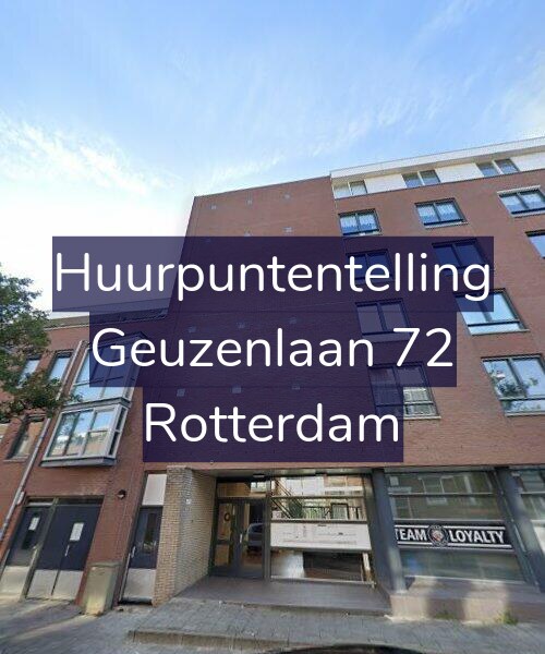 Foto gevel Huurpuntentelling voor Geuzenlaan 72, Rotterdam
