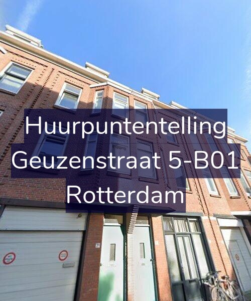 Foto gevel Huurpuntentelling voor Geuzenstraat 5-B01, Rotterdam