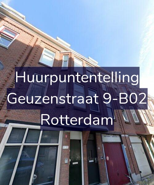 Foto gevel Huurpuntentelling voor Geuzenstraat 9-B02, Rotterdam