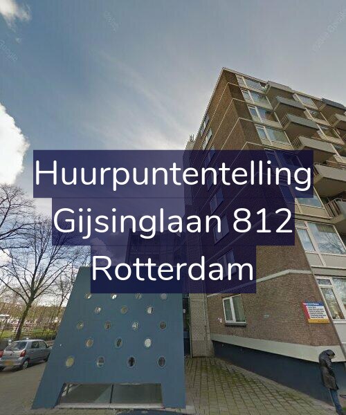 Foto gevel Huurpuntentelling voor Gijsinglaan 812, Rotterdam