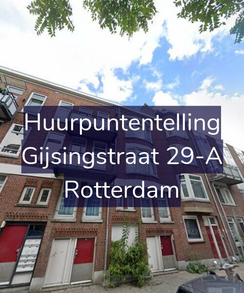 Foto gevel Huurpuntentelling voor Gijsingstraat 29-A, Rotterdam
