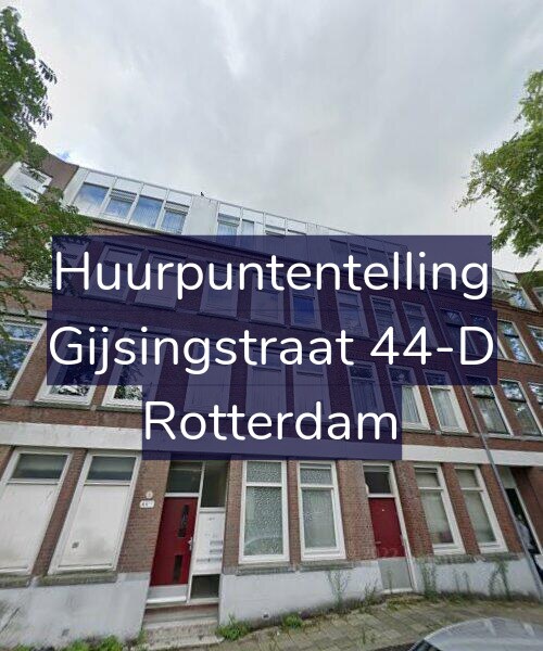 Foto gevel Huurpuntentelling voor Gijsingstraat 44-D, Rotterdam
