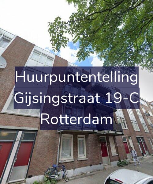 Foto gevel Huurpuntentelling voor Gijsingstraat 19-C, Rotterdam
