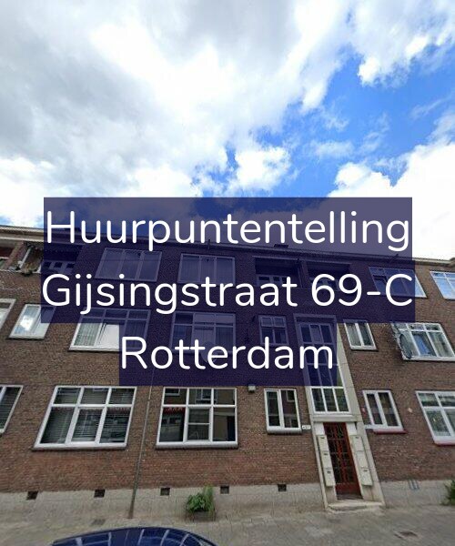 Foto gevel Huurpuntentelling voor Gijsingstraat 69-C, Rotterdam
