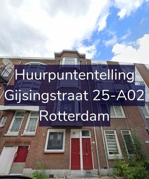Foto gevel Huurpuntentelling voor Gijsingstraat 25-A02, Rotterdam