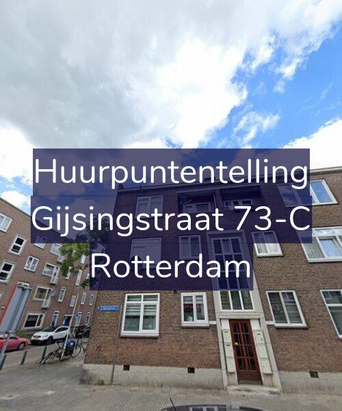 Foto gevel Huurpuntentelling voor Gijsingstraat 73-C, Rotterdam