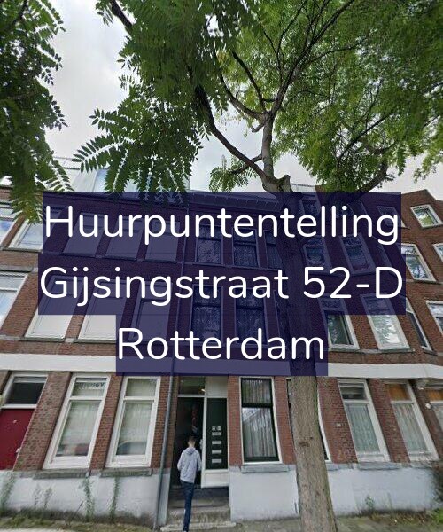 Foto gevel Huurpuntentelling voor Gijsingstraat 52-D, Rotterdam