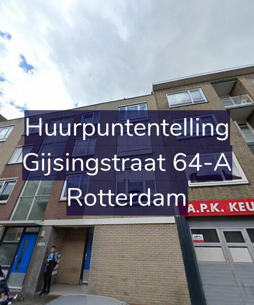 Foto gevel Huurpuntentelling voor Gijsingstraat 64-A, Rotterdam