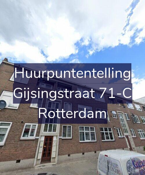 Foto gevel Huurpuntentelling voor Gijsingstraat 71-C, Rotterdam
