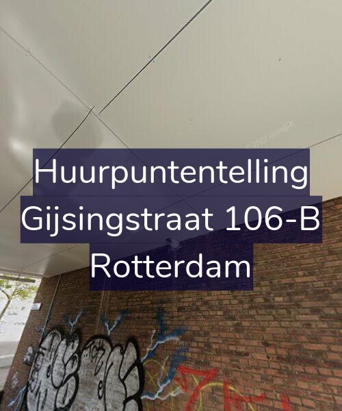 Foto gevel Huurpuntentelling voor Gijsingstraat 106-B, Rotterdam