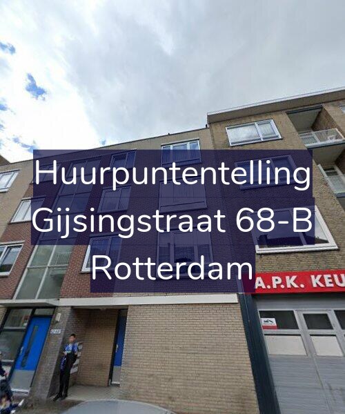 Foto gevel Huurpuntentelling voor Gijsingstraat 68-B, Rotterdam