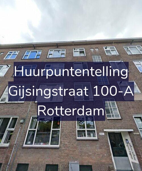 Foto gevel Huurpuntentelling voor Gijsingstraat 100-A, Rotterdam