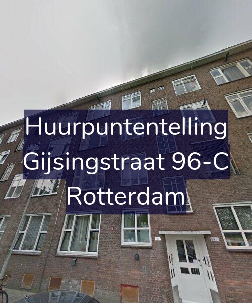 Foto gevel Huurpuntentelling voor Gijsingstraat 96-C, Rotterdam