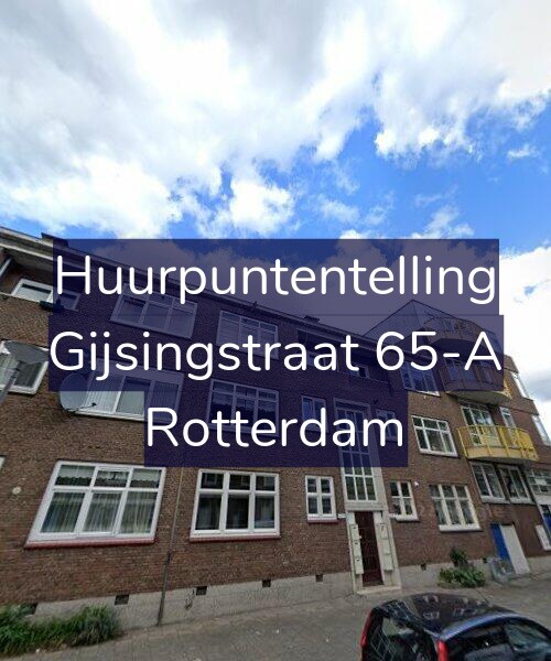 Foto gevel Huurpuntentelling voor Gijsingstraat 65-A, Rotterdam