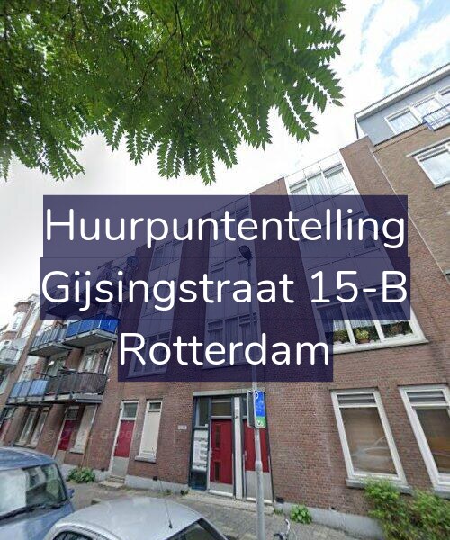 Foto gevel Huurpuntentelling voor Gijsingstraat 15-B, Rotterdam
