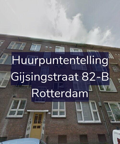 Foto gevel Huurpuntentelling voor Gijsingstraat 82-B, Rotterdam