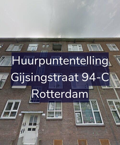 Foto gevel Huurpuntentelling voor Gijsingstraat 94-C, Rotterdam