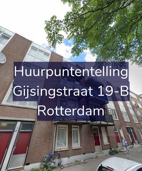 Foto gevel Huurpuntentelling voor Gijsingstraat 19-B, Rotterdam