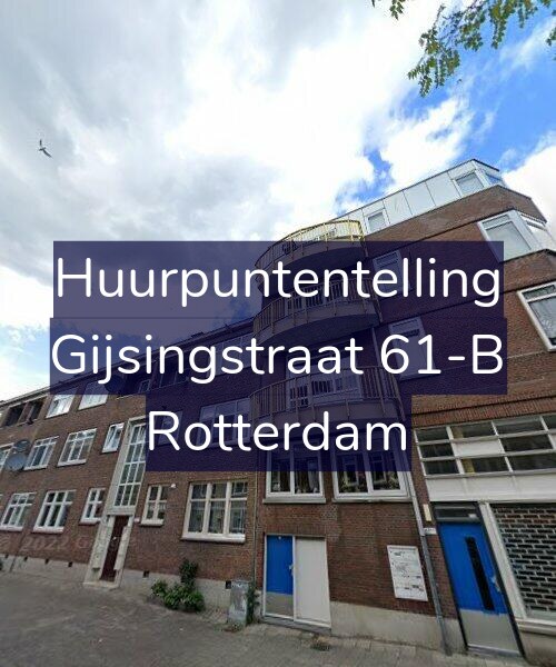 Foto gevel Huurpuntentelling voor Gijsingstraat 61-B, Rotterdam