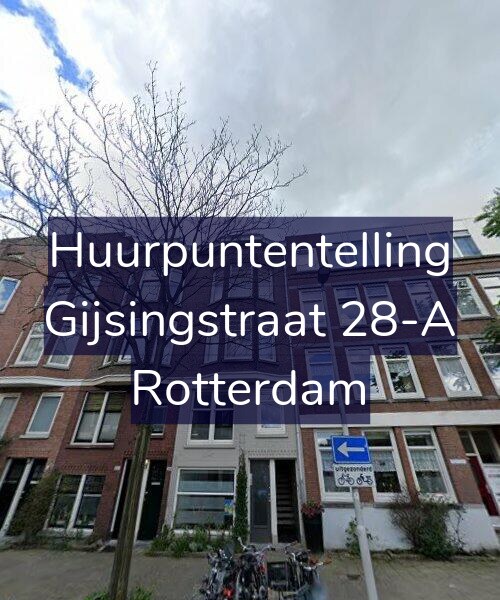 Foto gevel Huurpuntentelling voor Gijsingstraat 28-A, Rotterdam