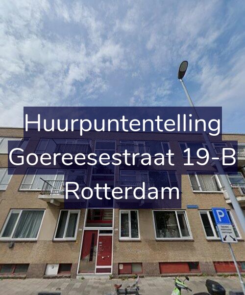 Foto gevel Huurpuntentelling voor Goereesestraat 19-B, Rotterdam