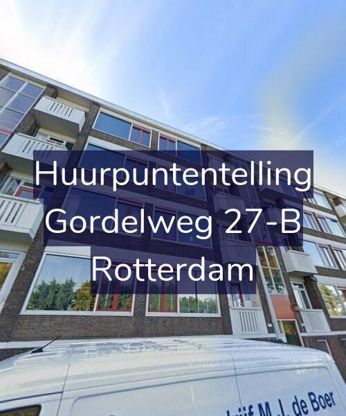 Foto gevel Huurpuntentelling voor Gordelweg 27-B, Rotterdam