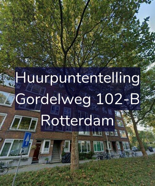 Foto gevel Huurpuntentelling voor Gordelweg 102-B, Rotterdam