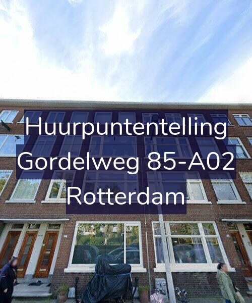 Foto gevel Huurpuntentelling voor Gordelweg 85-A02, Rotterdam