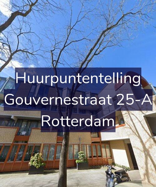 Foto gevel Huurpuntentelling voor Gouvernestraat 25-A, Rotterdam