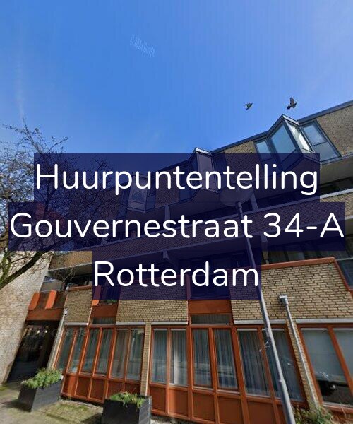 Foto gevel Huurpuntentelling voor Gouvernestraat 34-A, Rotterdam
