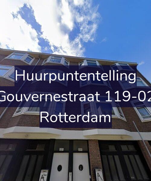 Foto gevel Huurpuntentelling voor Gouvernestraat 119-02, Rotterdam