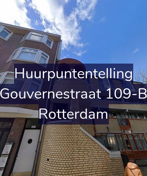 Foto gevel Huurpuntentelling voor Gouvernestraat 109-B, Rotterdam