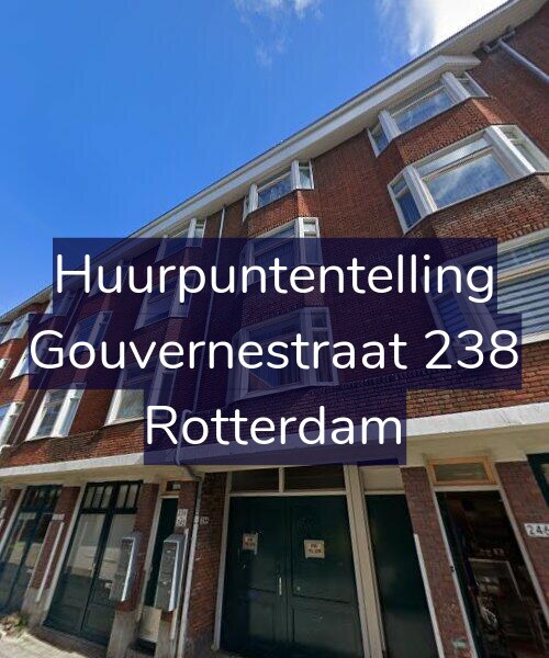 Foto gevel Huurpuntentelling voor Gouvernestraat 238, Rotterdam